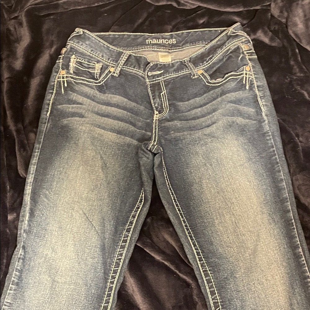 Maurices Dark Blue Skinny Jeans